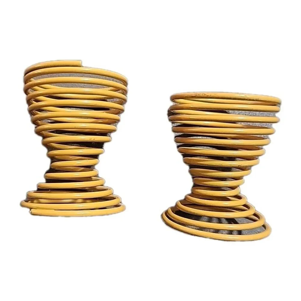 Egg Cups - Wire Coil - Gold - Set Two